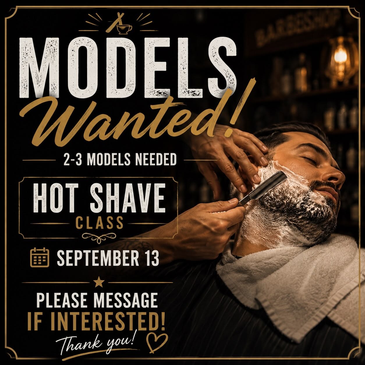Event image of Hot Shave Class