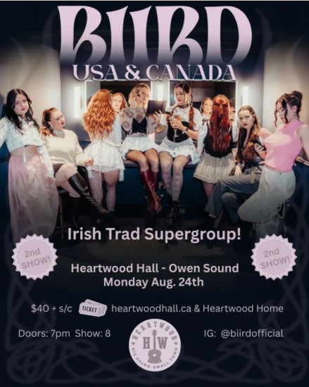 Event image Biird! 2nd Heartwood Show! (monday showing)