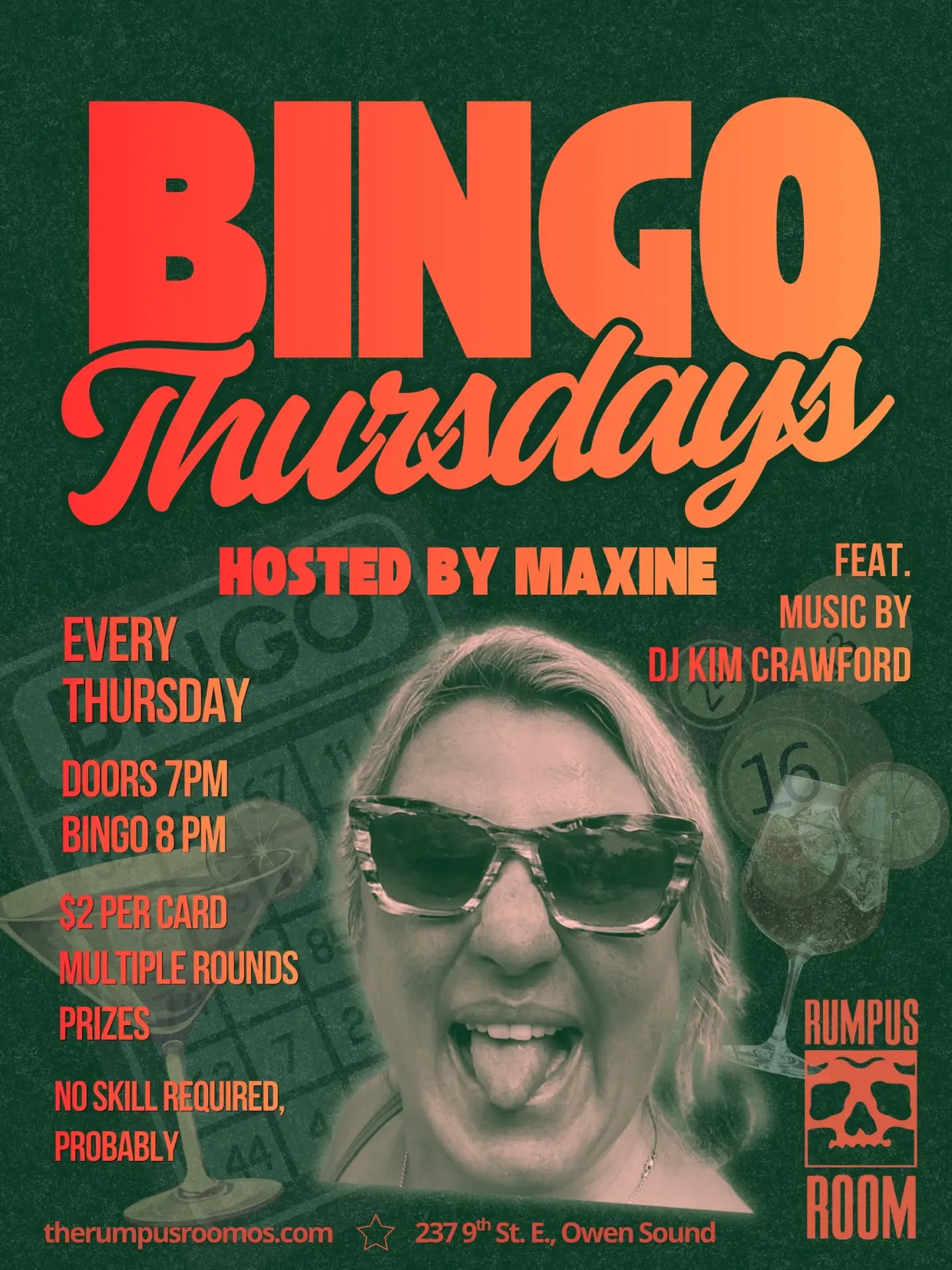 Event image of Bingo Thursdays @Rumpus Room