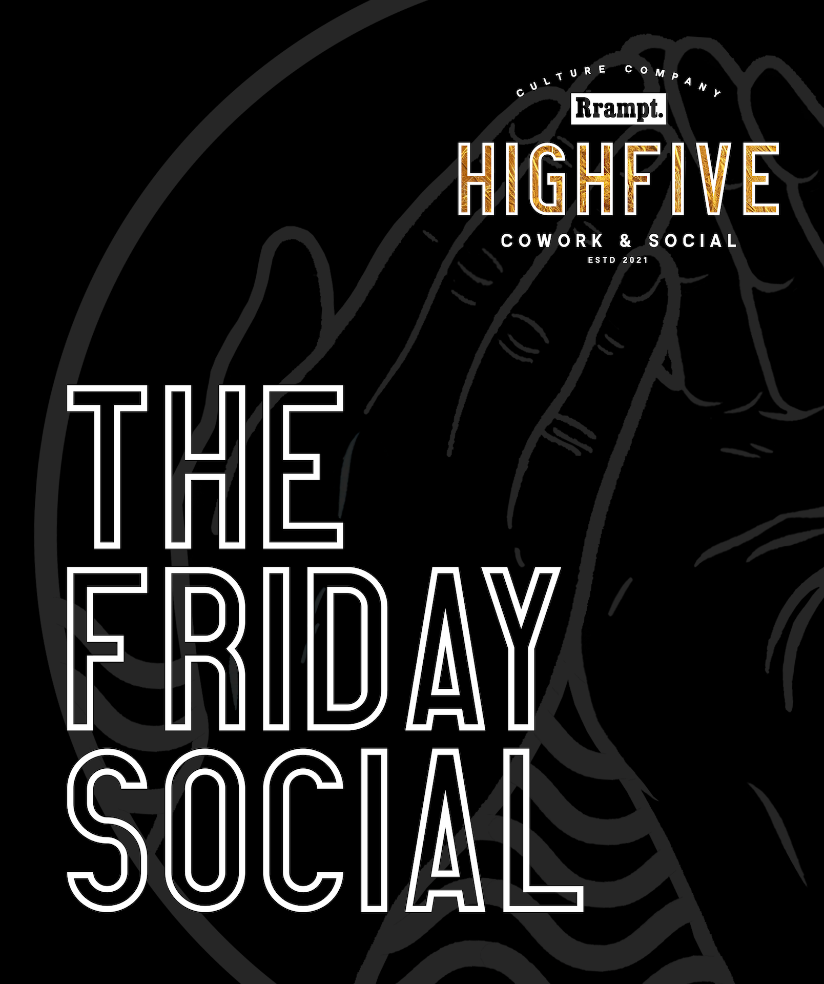 Friday social poster