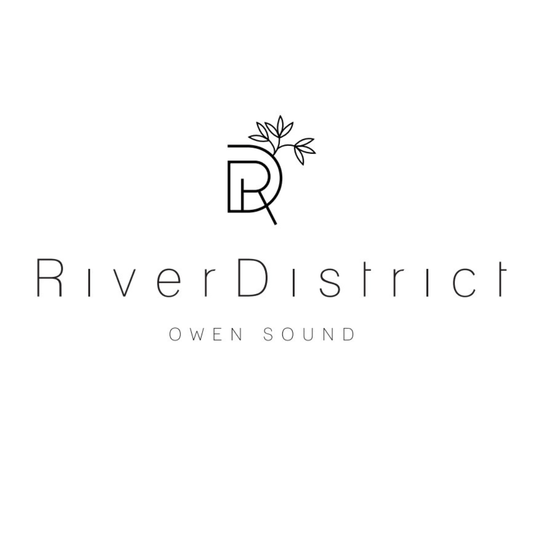 river district logo on white background