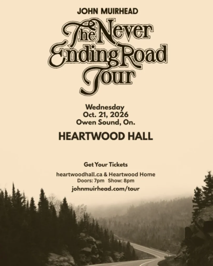Event image John Muirhead: The Never Ending Road Tour!